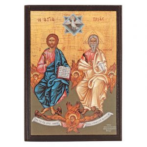 Wooden shiny icon C lithography (choice of Saint)