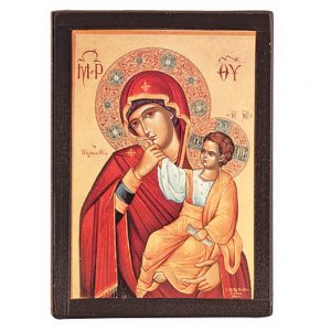 Wooden shiny icon E lithography (choice of Saint)