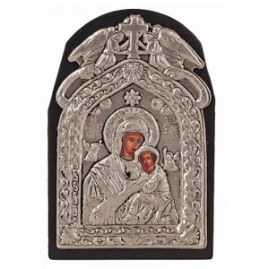 Icon Angels frame silver plated unchanged (choice of Saint)