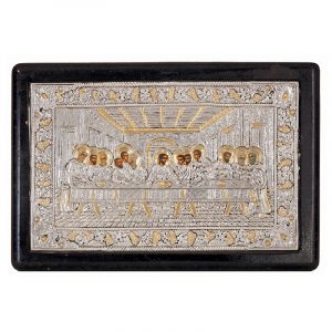 Icon Last Supper - black silver plated unchanged