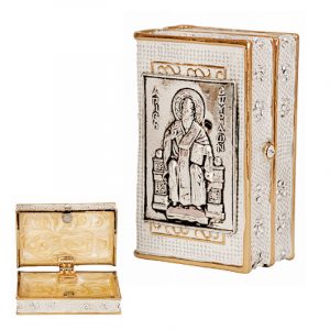 Tetravagelo silver 950° with icon decoration (choice of Saint)