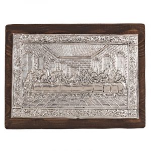 Icon solid wood metallic silver plated unchanged (choice of Saint)